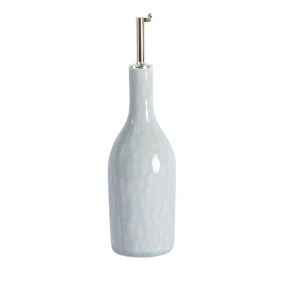 Decorative Opal White Pouring Oil Cruet