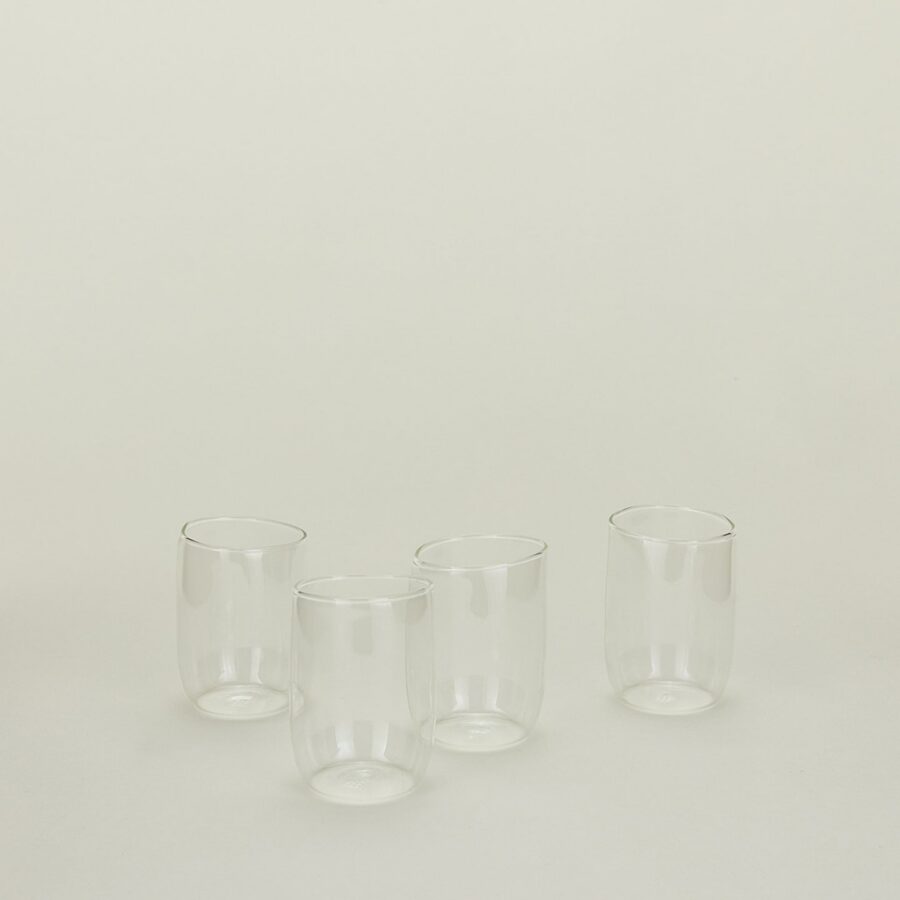 Modern Textured Drinking Glass Set