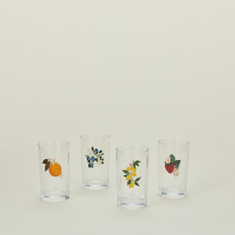 Colorful Fruit Juice Glass Set