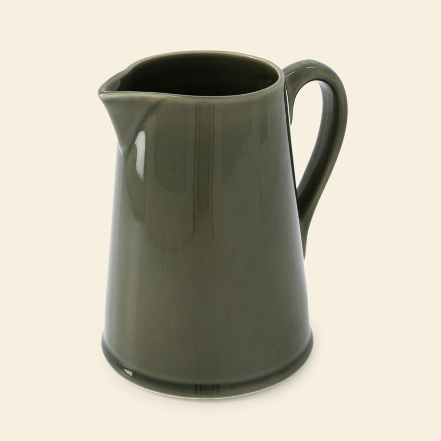 Organic Olive Green Table Pitcher